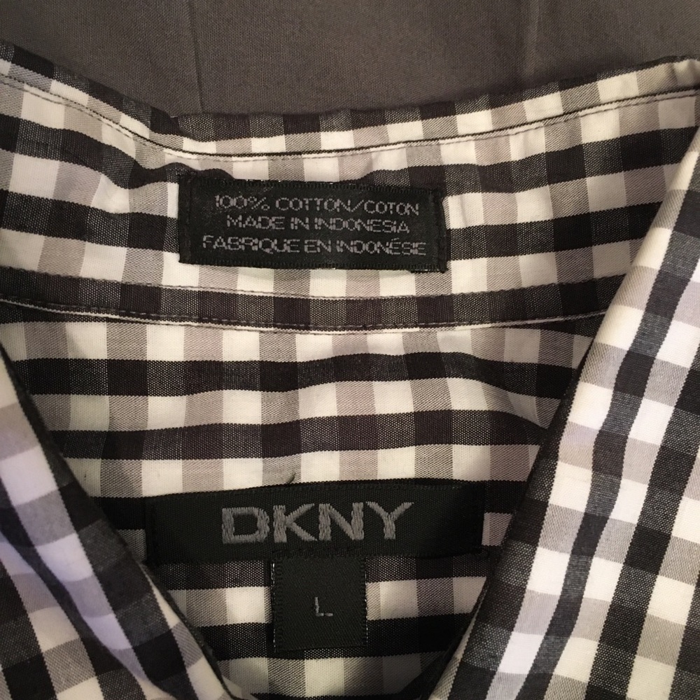 Dkny Button Down Dress Shirt - image 3